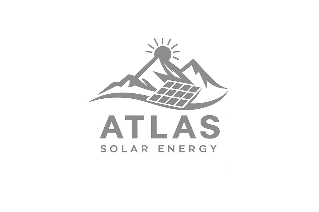 atlas solar energy logo design